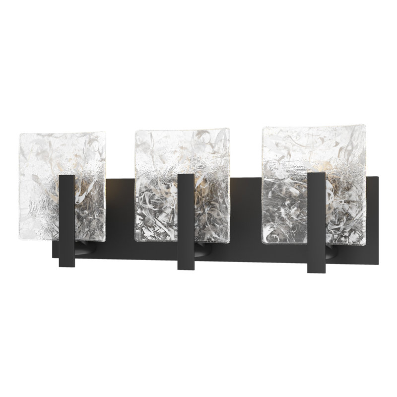 Éclairage pour meuble-lavabo à 3 lumières l 21,5 po Arc, Noir