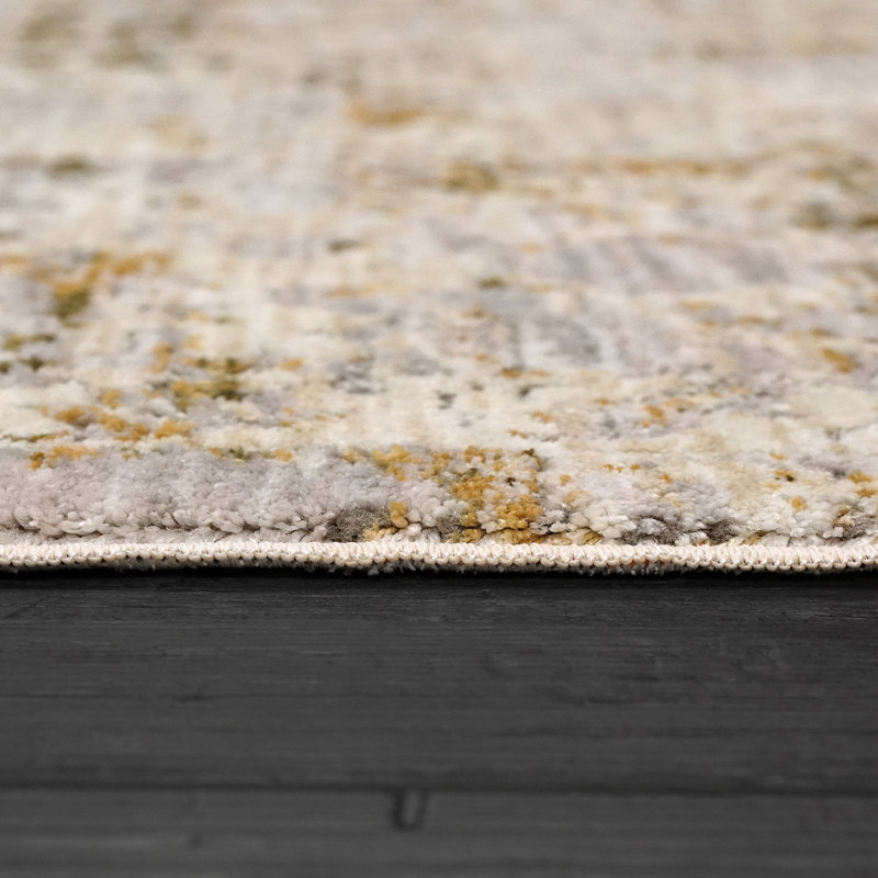 Abstract Indoor Rug, Rectangle 4' x 5.5'