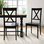 Clairvin Farmhouse Cross Back Dining Chairs - Set Of 2