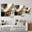 «Orange Abstract Mixed Colors IV», art mural abstrait en minimalisme-1288230800