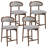 Upholstered Solid Wood Dining Chair With Footrest - Stylish And Comfortable Side Chair-595889989-595889991