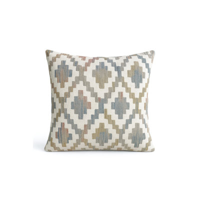 Natural Beige Terra Diamond Indoor Outdoor Pillow 24x24