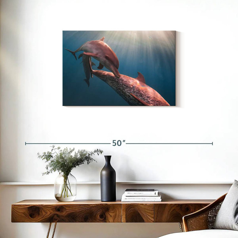 Brampt Amazon River Dolphins, 20" H x 30" W