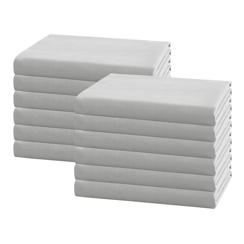  Housse de coussin en microfibre, Gris clair, Taie d'oreiller taille très grand