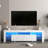 High Gloss TV Stand With Leds For Tvs Up To 65'', Modern TV Console With Storage Cabinets For Living Room