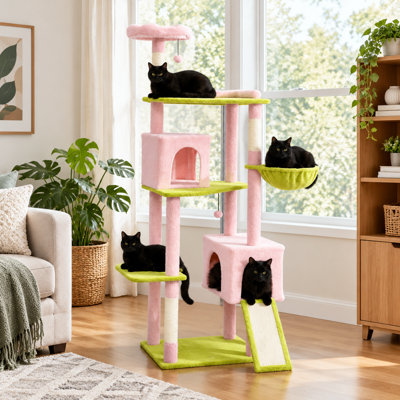 73.6 " H Cat Toys and Cat Hammock