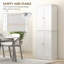 Armoire de cuisine 65 po, armoire de rangement moderne avec portes et tablettes, armoire autoportante pour la salle à manger
