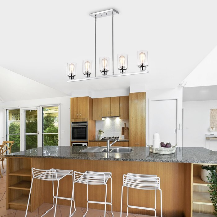 Breakwater Bay Hudak 5 - Light Kitchen Island Pendant | Wayfair