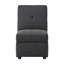 Chaise convertible rectangulaire avec rangement rembourré en tissu et rembourrée en tissu