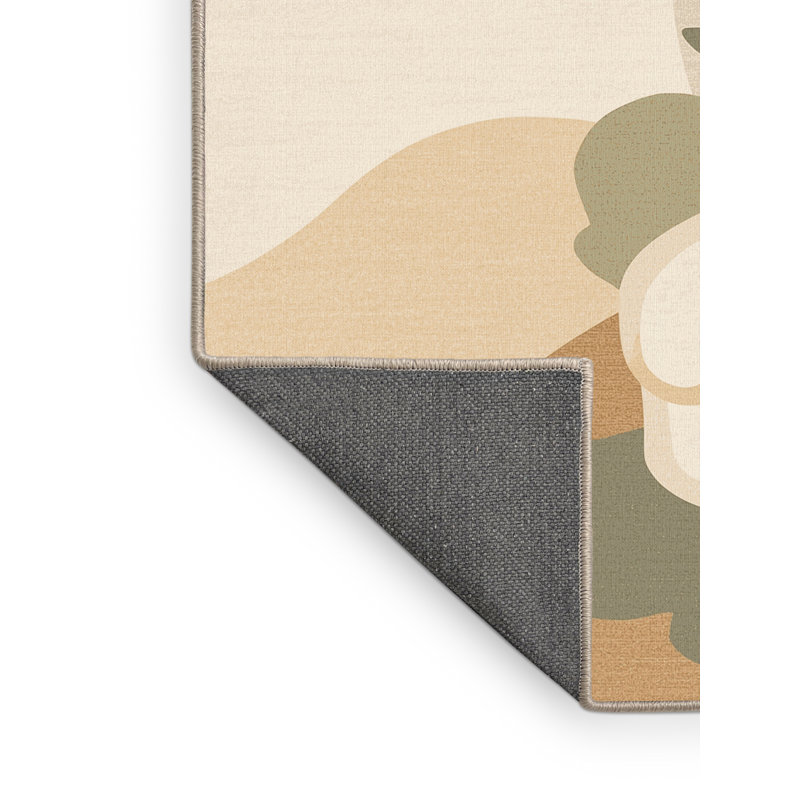 Tapis beige moelleux moelleux et moelleux Buschwick, 7 x 9