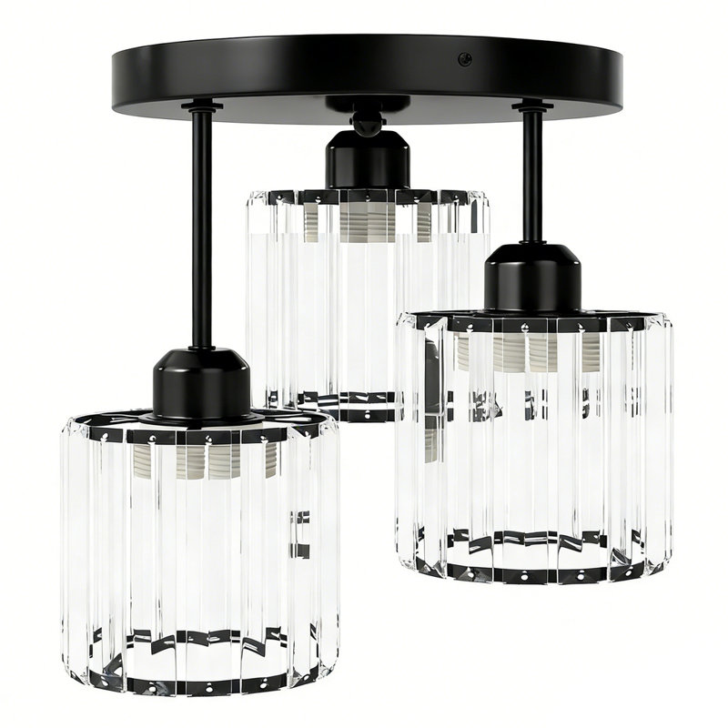 Semi Flush Mount, Black