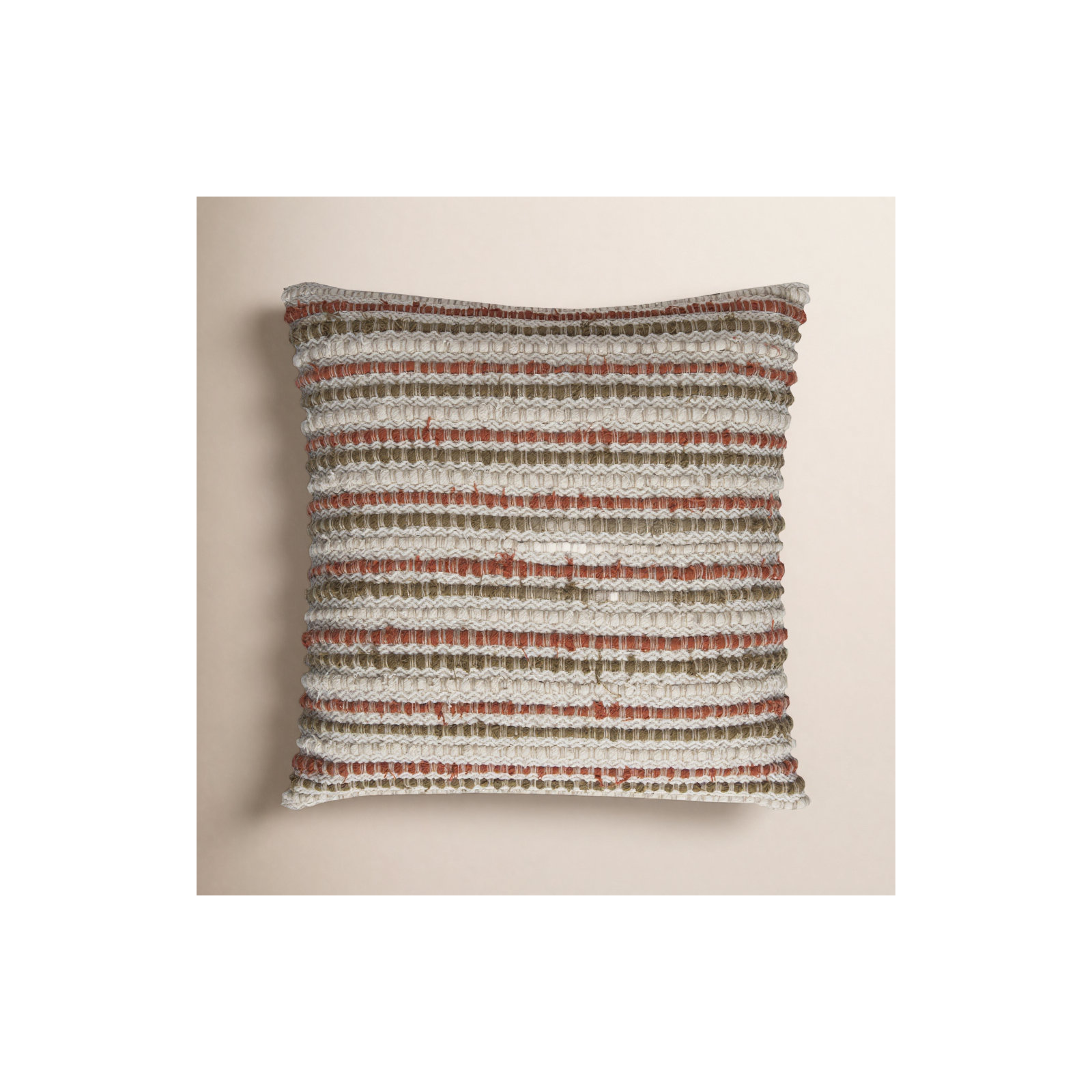 Allentown Striped Throw Pillow, Ivory