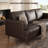 89" Faux Leather Mid Century Modern Upholstered Square Arm Sofa with Solid Wood Legs, Deep Seat Couch for Living Room Office-715607073