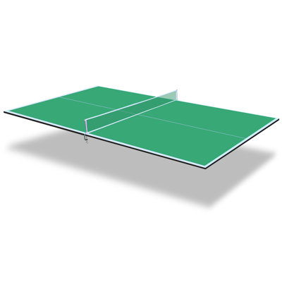 Plateau de table de tennis de table pliable et portable de 8,5 pi de taille moyenne pour jeux d'intérieur