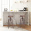 Ensemble de 2 tabourets de bar industriels - tabourets pivotants rétro de 26 à 32,3 pouces - chaise de cuisine - hauteur de comptoir de bar réglable - entièrement soudés-769887364