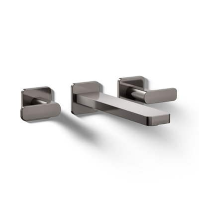Parallel Wall-Mount Bathroom Sink Faucet Trim