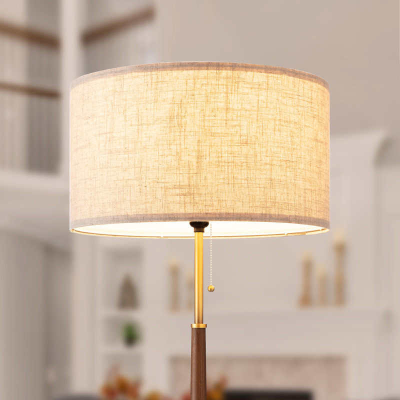 Lampe sur pied Salcido, Doré