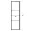 Metal and Glass Sliding Double Barn Door with Installation Hardware Kit (Soft-close Included)-100489299-98303719