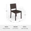 Martha Stewart Bedford 7Pc Outdoor Rattan Wicker Patio Dining Set With 6 Stack Chairs And 62" Table-109713910
