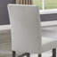 Ensemble de 2 chaises d'appoint Parsons en tissu gris clair avec pieds en bois gris Luna