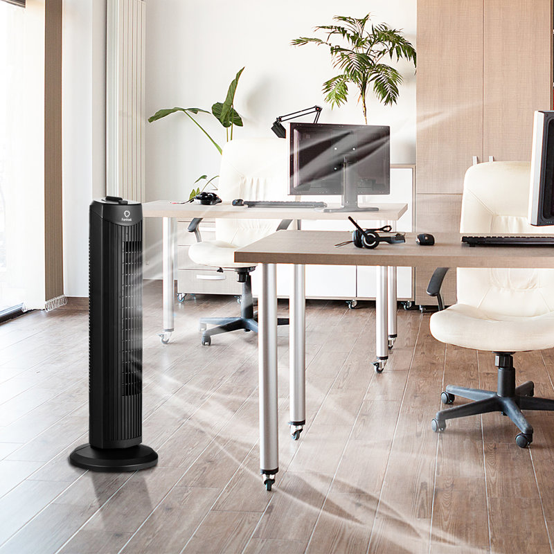 Ventilateur tour 27,5 po Costway Fantask, Noir