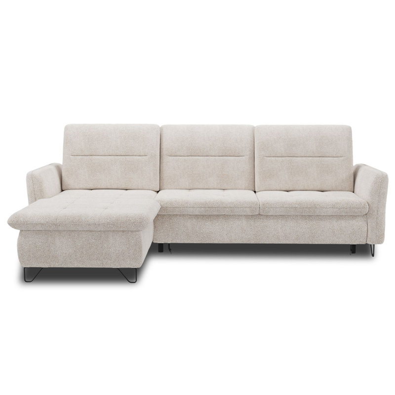 Fiesta Corner Sofa 3 seater with sleeping function, Left Hand Facing, Cream