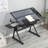 LifeSky Drafting Table Adjustable for Artists - Art Drawing Desk with Storage for Painting Sketching - Glass Top for Painters Illustrators Cartoonists Black