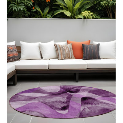 Tapis d'intérieur rond 8 po