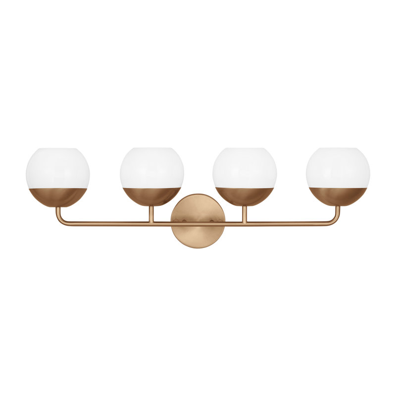 Alvin 4 - Light Vanity Light, Satin Brass