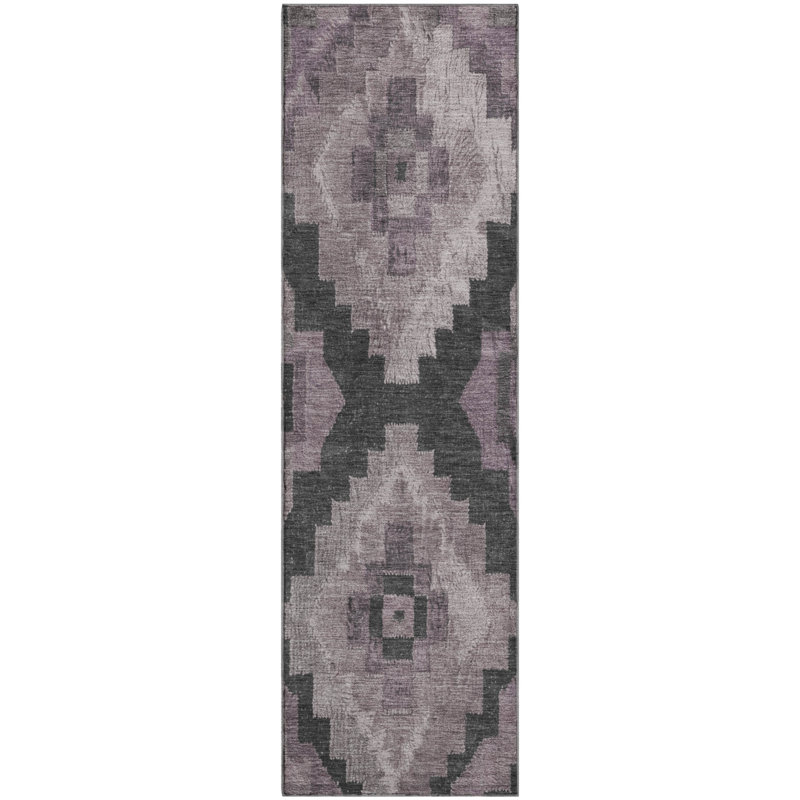 Premium Machine Washable Jakiyra AMF1894 Aztec Rug, Runner 2'3" x 7'6"