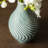 Modern Spiraling Artistry Turquoise Ceramic Table Vases