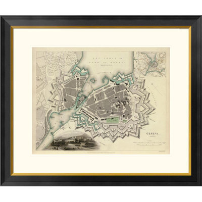 Geneva Switzerland 1841 Framed Graphic Art