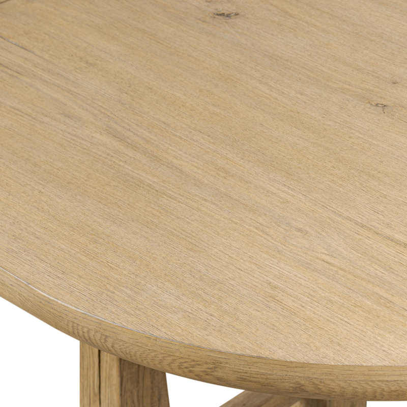 Godric Oval Extension Dining Table-Drifted Oak Veneer
