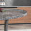 Table de salle à manger Kasandra 36 po pour 4 personnes, table de cuisine en faux marbre noir avec base en métal, table ronde encastrée, tables de cuisine et de salle à manger en bois pour petit coin-repas, appartement, salle à manger, salon-849808125