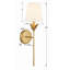 Applique murale en acier Margo-84159246
