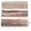 Panneau mural gris en bois massif de 3,5 po x 12 po