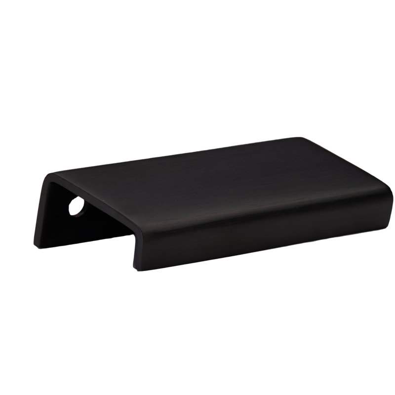 Modern Cabinet Finger Edge Pull, Polished Stainless Steel, 7 7/8″