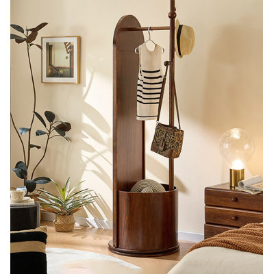 Miroir pivotant moderne en bois de frêne