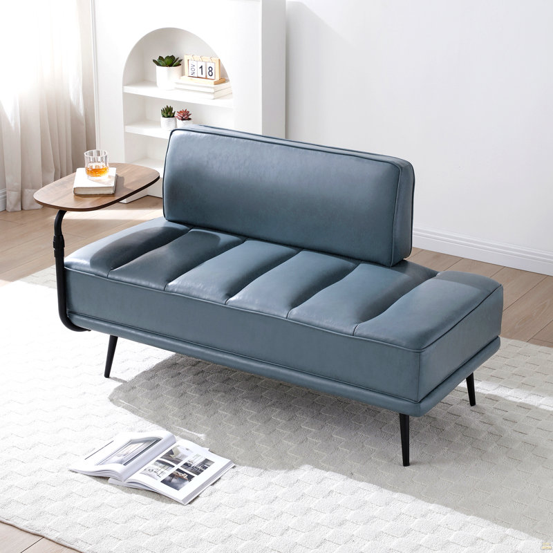 Banc de bout moderne de 55 po de largeur, Gris