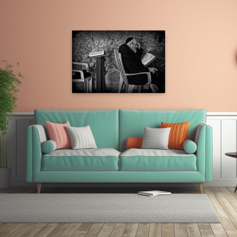 Impression d'art mural contemporain abstrait, 32" H x 48" W