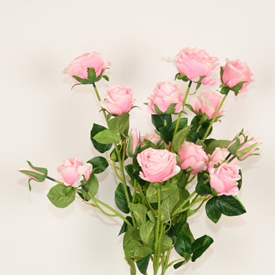 Arrangement floral de roses artificielles de 28 po pour remplissage de vase, bouquet de fleurs de longue tige de verdure de ferme pour décoration de fête