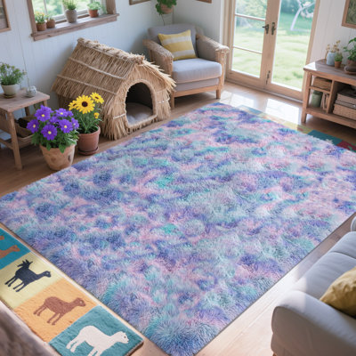 Tapis de salon avec 4 autocollants, tapis de chambre colorés, tapis moderne 6 x 9 pour la décoration de la chambre, envers antidérapant de mise à niveau, idéal pour les endroits très passants à l'intérieur, cadeau pour Halloween, Noël, Action de grâce, saison des finissants