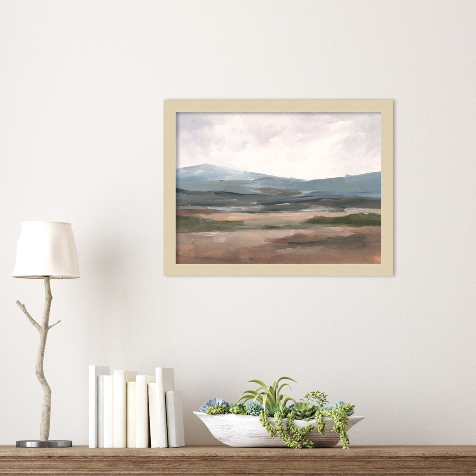 Ethan Harper "Serene Mountain Study I" Print, Brown, 13" H x 17" W