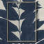 Reproduction encadrée de fleurs bleu marine pressées IV - bois massif-695071496