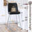 Bar Stools Set of 4,Counter Height Bar Stools with Back,Modern Faux Leather Kitchen Stools-899347628-899347630