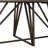Abreia Extendable Metal Base Dining Table