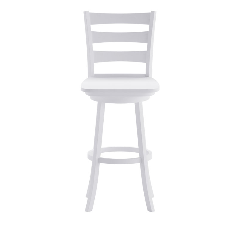Swivel Counter Stool, White Wash