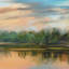 « lakeside light », reproduction d’art sur toile non encadrée-838836058