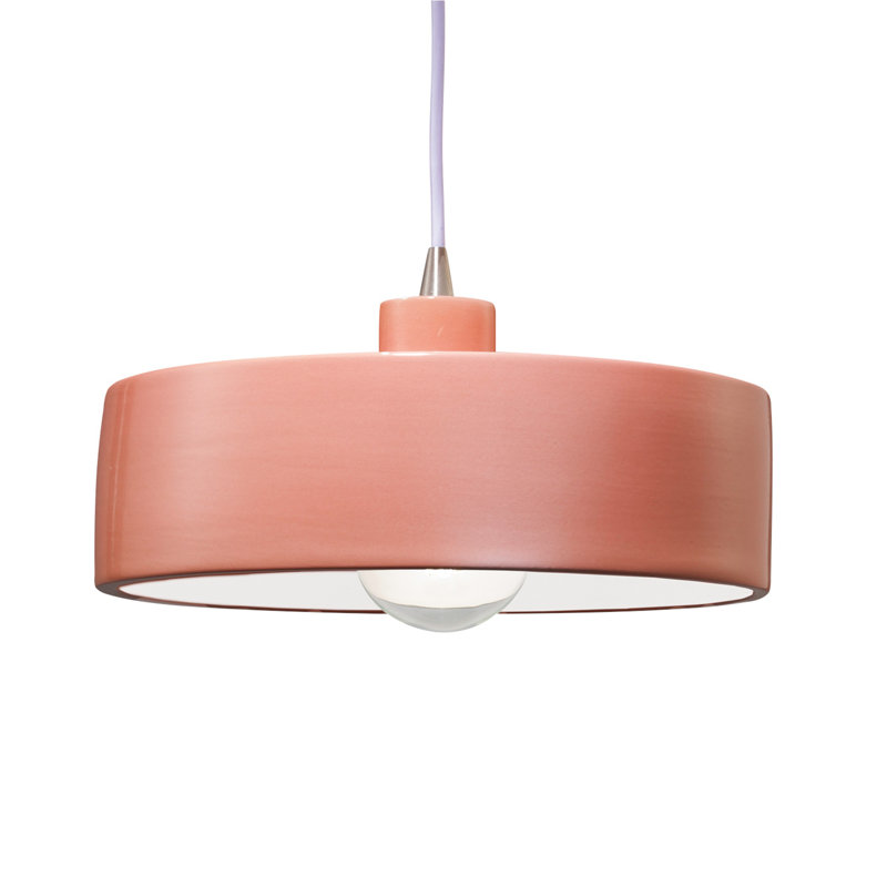 Fens 1 - Light Single Pendant, Concrete, Brushed Nickel