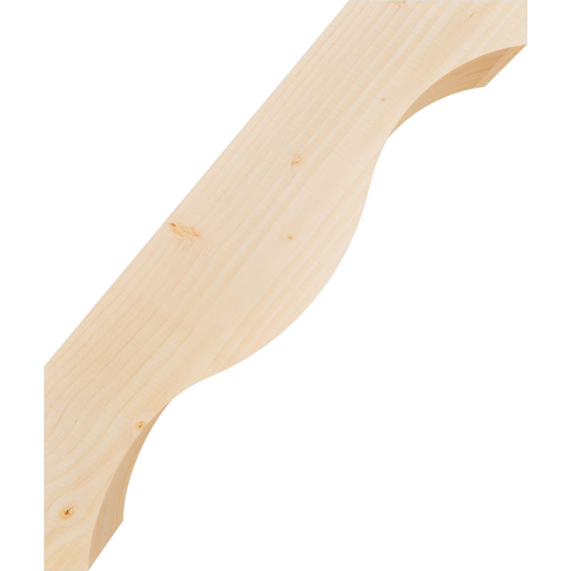 Attelle de genou Funston, Sapin de Douglas, Lisse, H 26 po x l 5,5 po x P 22 po